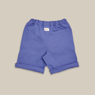 Violet shorts on a beige background